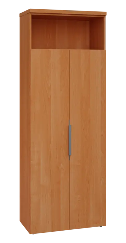 SISR 6 - 81N šatní skříň, 2-dveřová/nika, výsuvné ramínko, 2170x800x400, olše jantar